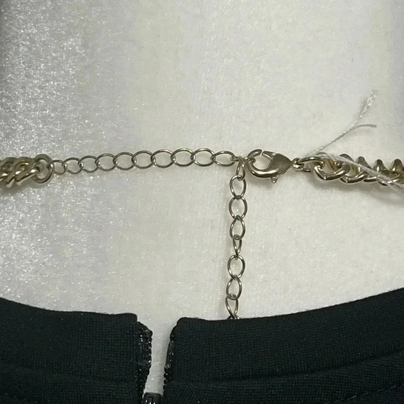 Art Deco Floral Jewelled Necklace  Costume Jewelry - Picture 7 of 7